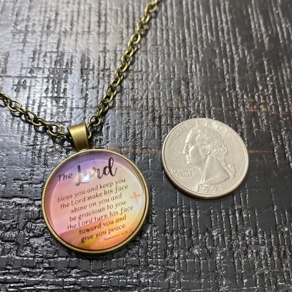 NWOT Unisex Numbers 6:24 Bubble Pendant Necklace! - Picture 3 of 5